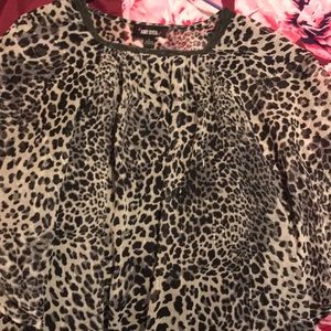 leopard blouse